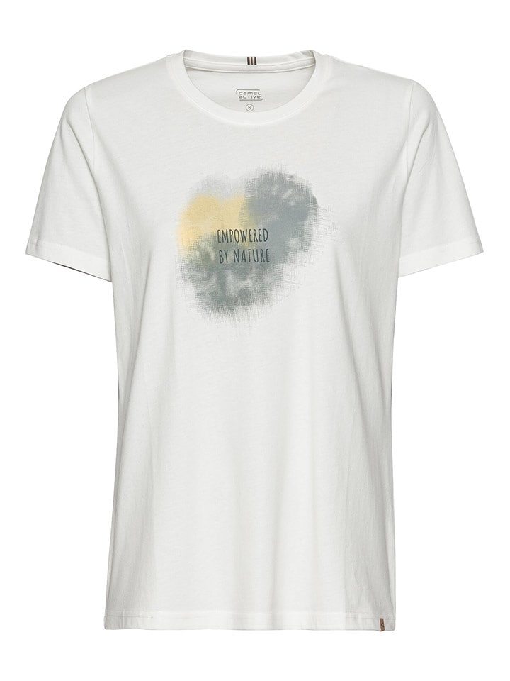 Camel Active Koszulka w kolorze żółto-biało-szarym rozmiar: XXL