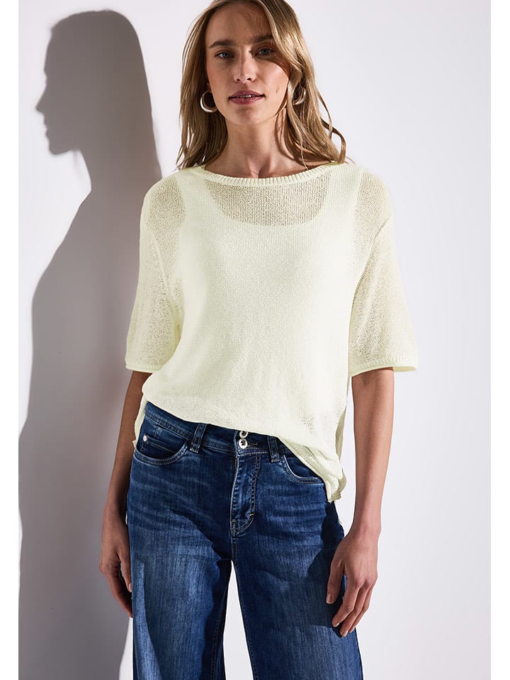 Street One Sweter w kolorze kremowym rozmiar: 42