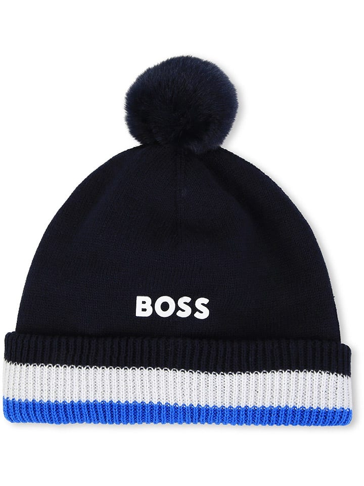 Hugo Boss Kids Czapka w kolorze granatowym rozmiar: 48-50 cm