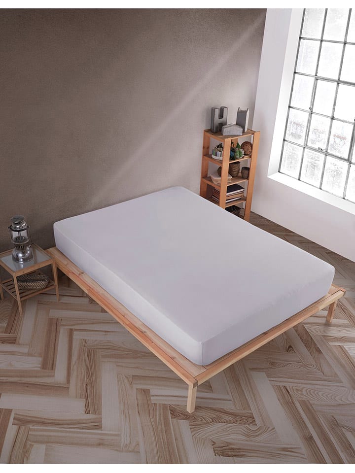 Elizabed Prześcieradło w kolorze szarym na gumce rozmiar: 150x200 cm