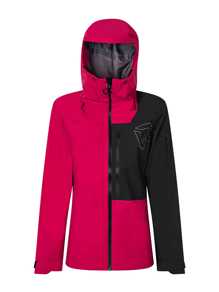 ROCK EXPERIENCE Kurtka narciarska "Alaska" w kolorze czerwono-czarnym rozmiar: S