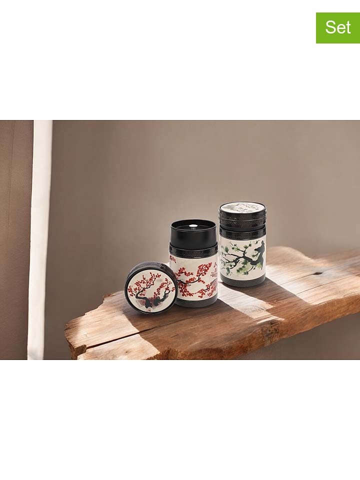 Eigenart Puszki (2 szt.) "Akashi" w kolorze czerwono-zielonym na herbatę - 150 g rozmiar: onesize