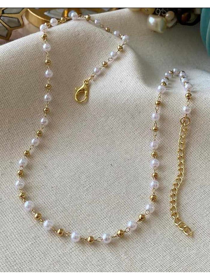 Luseera Pozłacany naszyjnik - dł. 45 cm rozmiar: onesize