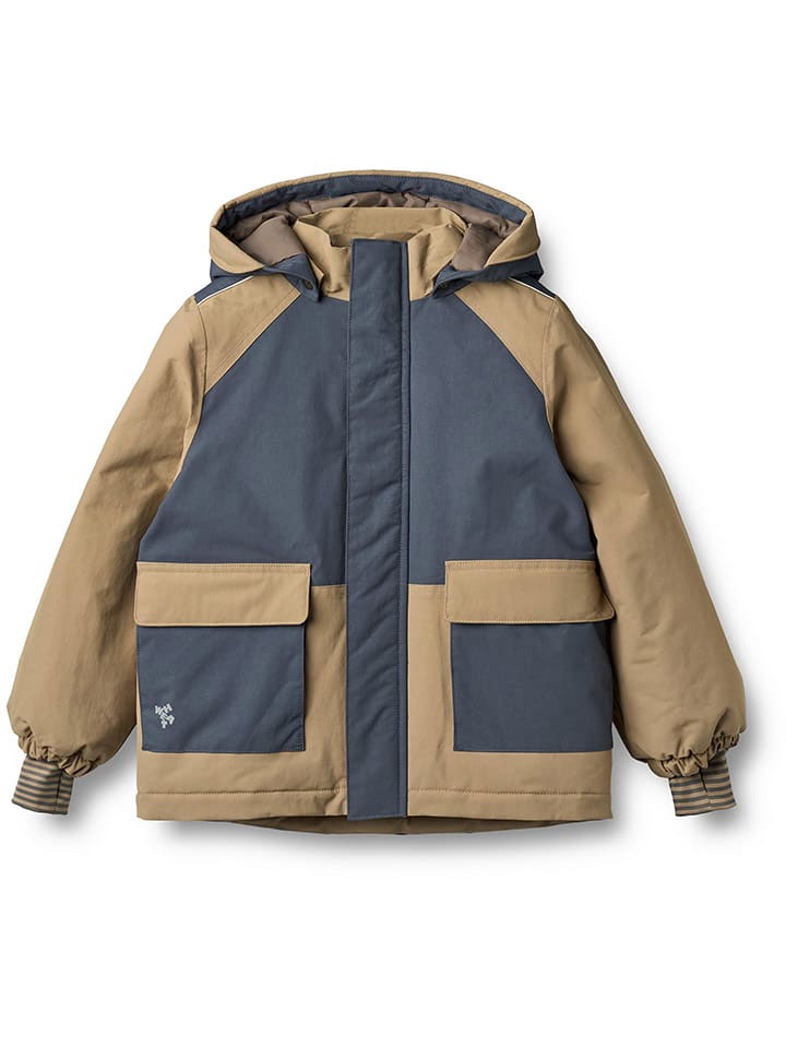 Wheat Kurtka termiczna "Laust" w kolorze granatowo-jasnobrązowym rozmiar: 92