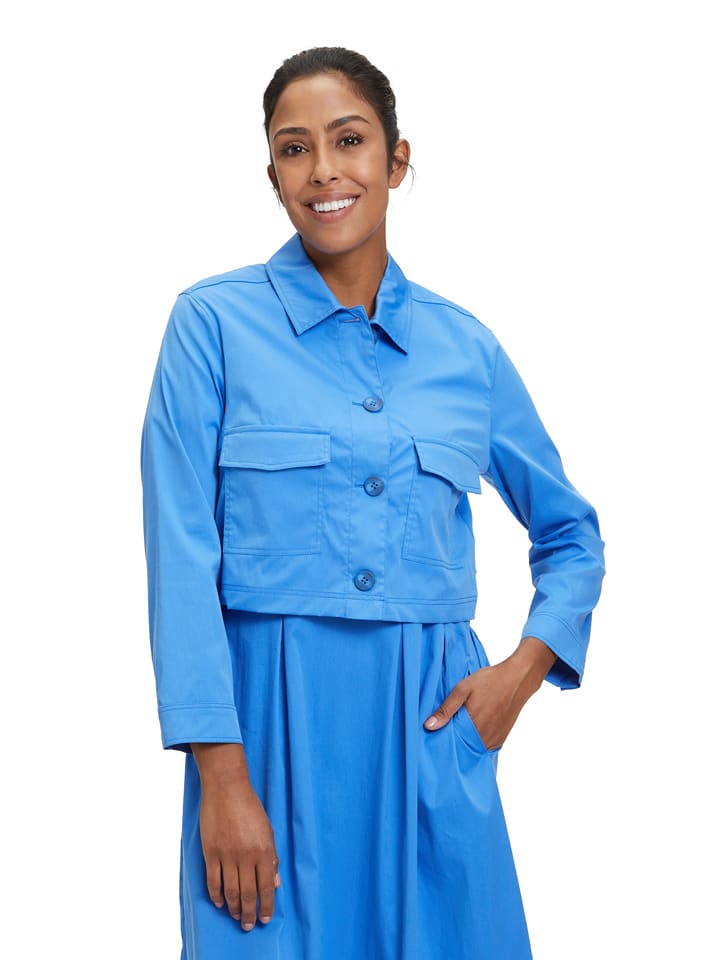 Vera Mont Kurtka koszulowa w kolorze niebieskim rozmiar: 40