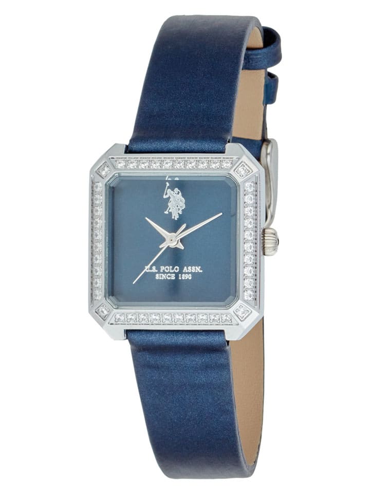 U.S. Polo Assn. Zegarek kwarcowy w kolorze srebrno-granatowym rozmiar: onesize