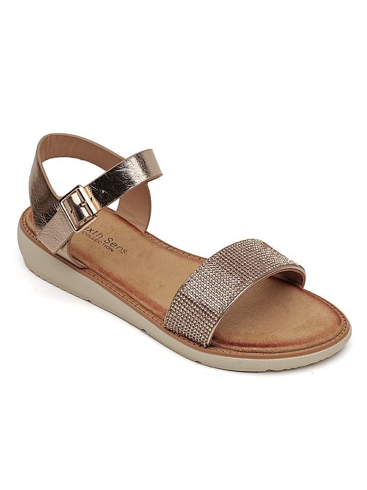 Sixth Sens Sandały w kolorze złotym rozmiar: 38