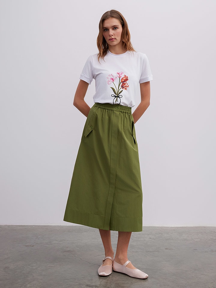 BGN Spódnica w kolorze zielonym rozmiar: 40