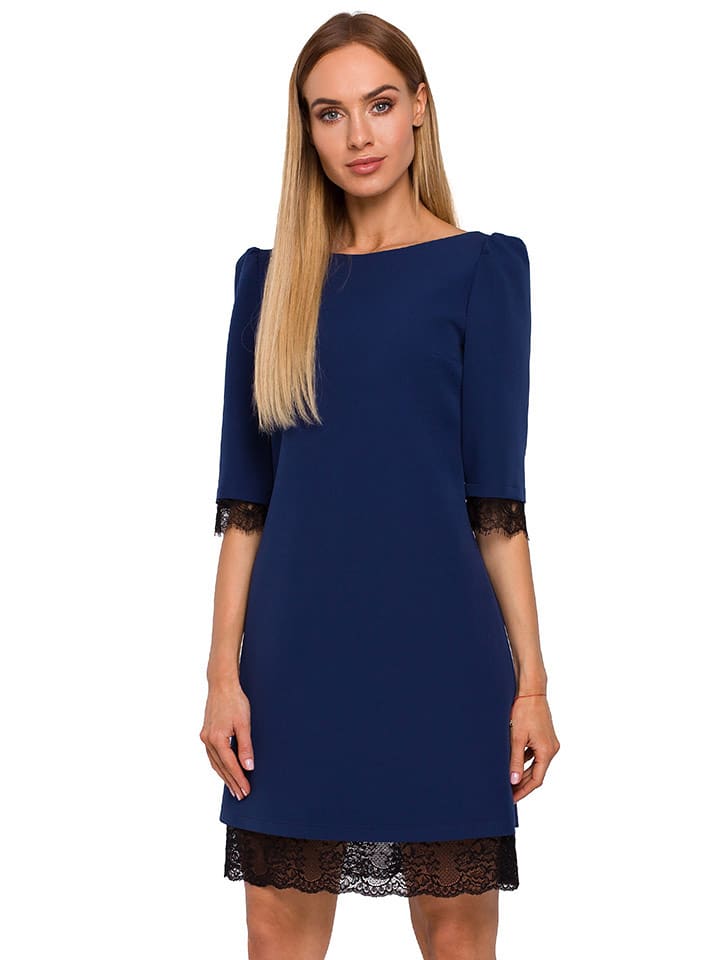 made of emotion Sukienka w kolorze granatowym rozmiar: L