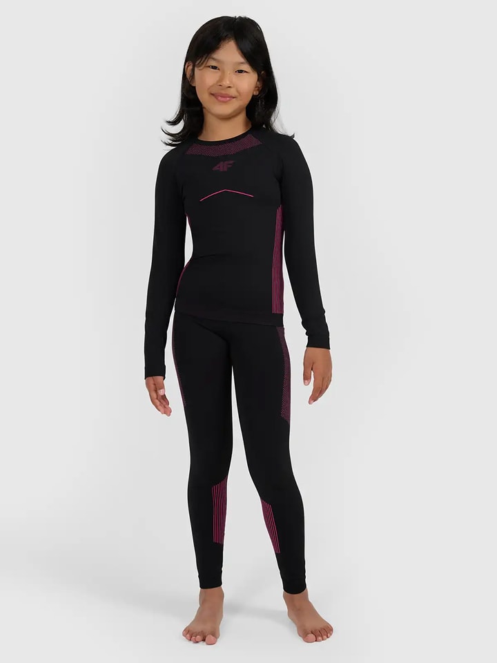 4F 2-częściowy zestaw bielizny termicznej w kolorze czarnym rozmiar: 164