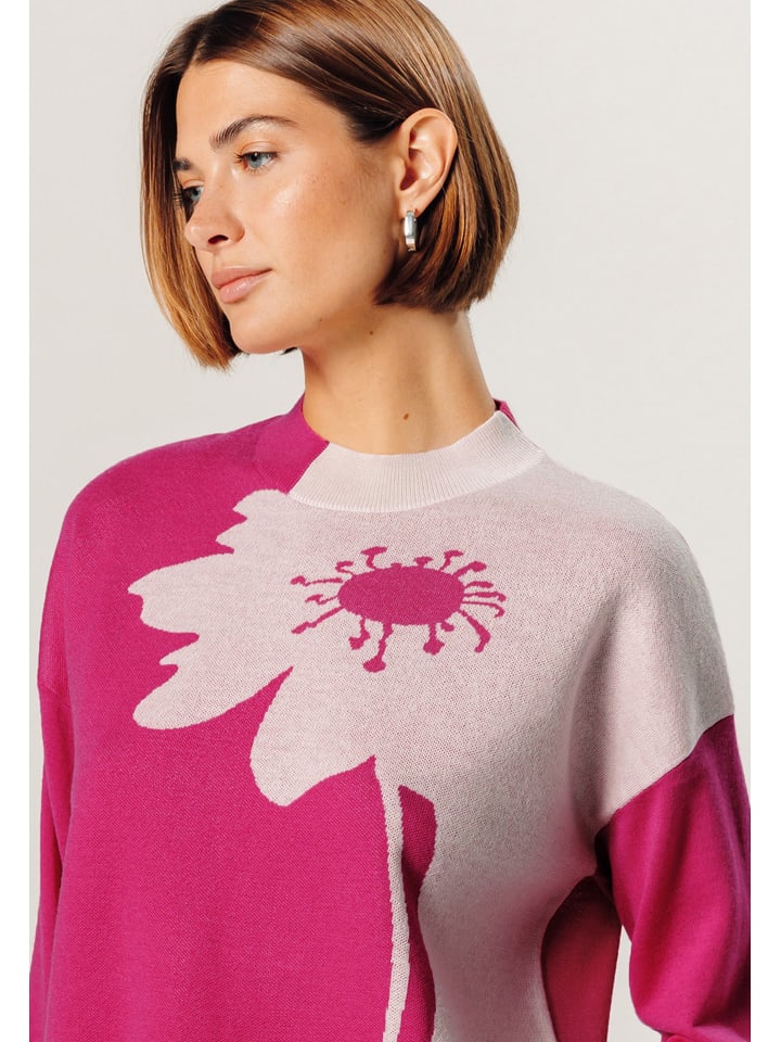 Rodier Wełniany sweter w kolorze różowym rozmiar: L