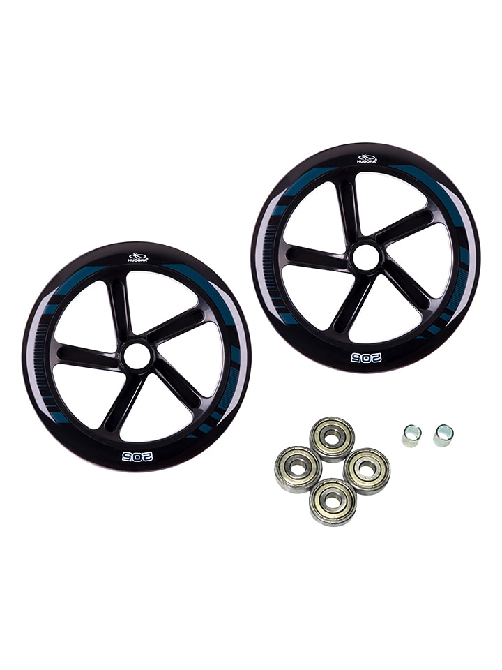 Hudora Kółka zapasowe "Big Wheel 205" w kolorze czarnym do hulajnogi rozmiar: onesize