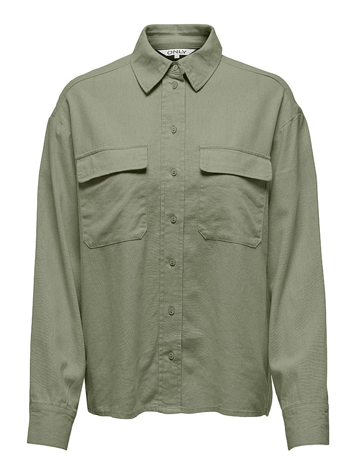 ONLY Bluzka w kolorze oliwkowym rozmiar: XL