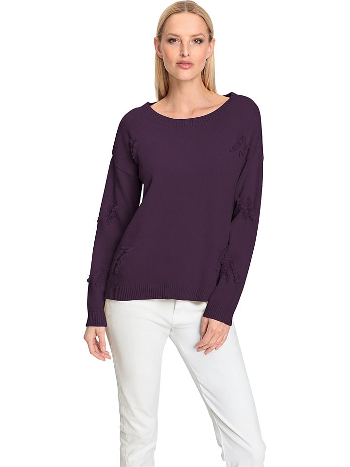 Heine Sweter w kolorze fioletowym rozmiar: 42