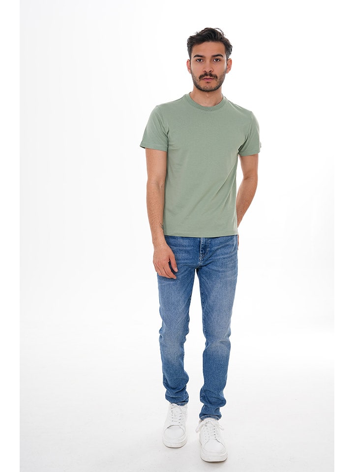 Basics & More Koszulka w kolorze zielonym rozmiar: XL