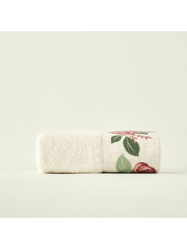 BELLA MAISON Ręcznik w kolorze kremowym do rąk - 90 x 50 cm rozmiar: onesize