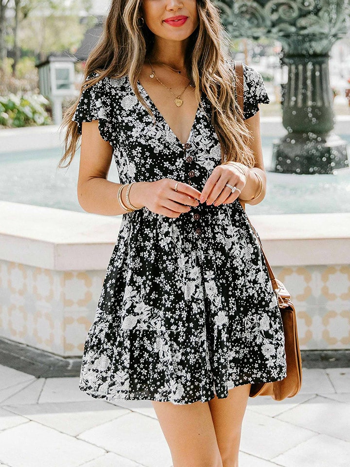 Milan Kiss Sukienka w kolorze czarno-białym rozmiar: XL