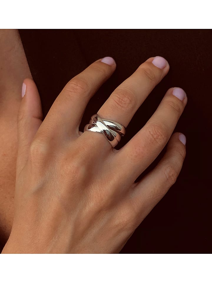 Eclat d'Argent Srebrny pierścionek rozmiar: 50