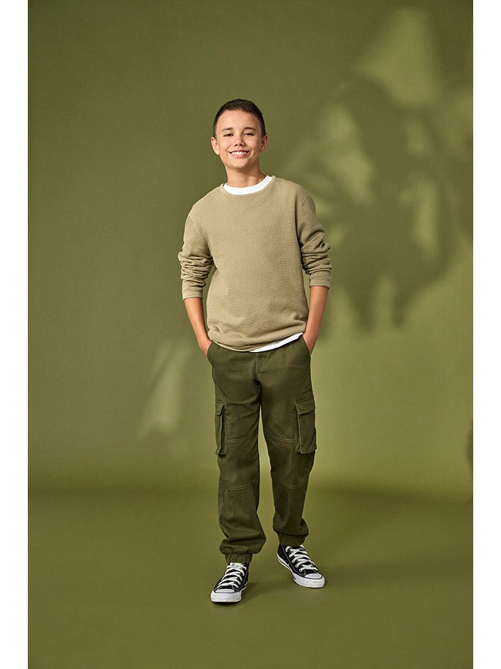 Only&Sons Sweter "Panter" w kolorze khaki rozmiar: 170/176
