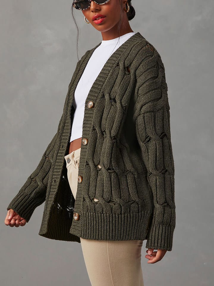 Milan Kiss Kardigan w kolorze kremowym rozmiar: XL