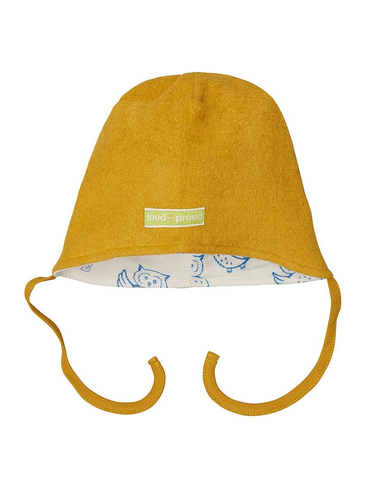 loud + proud Czapka w kolorze musztardowym rozmiar: 74/80