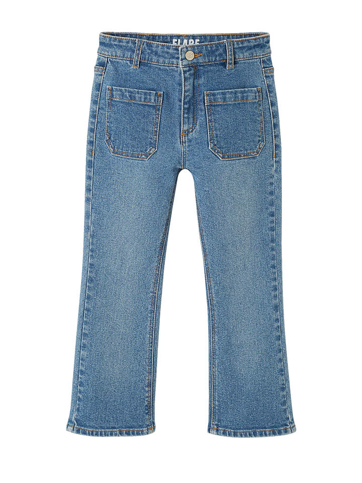 vertbaudet Dżinsy "Nathalie" - Regular fit - w kolorze niebieskim rozmiar: 164