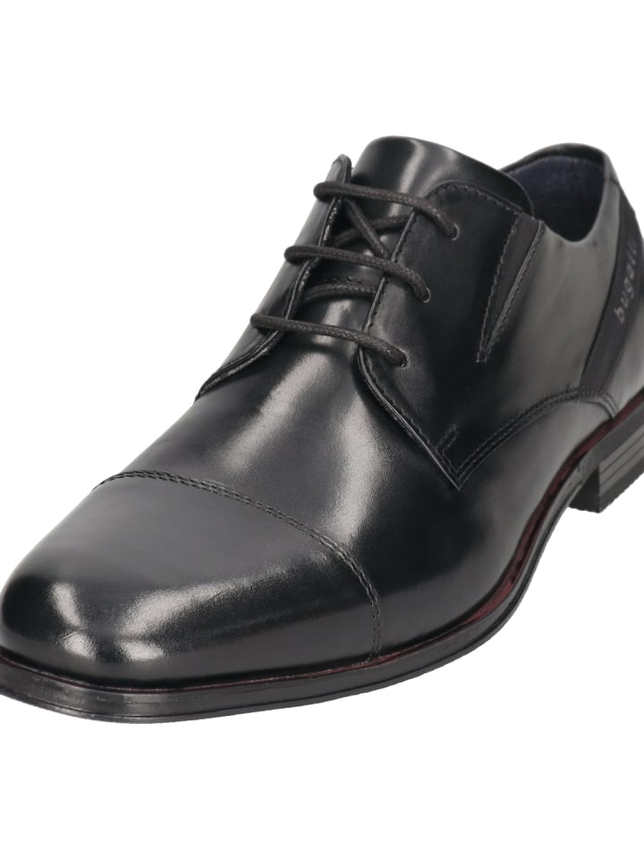 Bugatti Skórzane trzewiki w kolorze czarnym rozmiar: 43