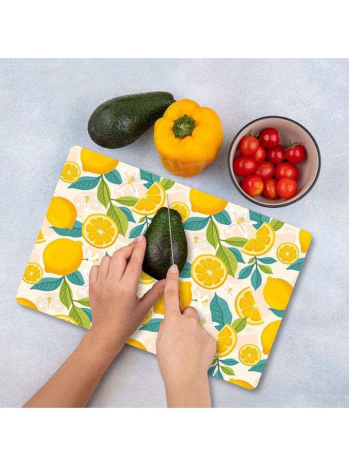 Violeta Home Deska w kolorze zielono-żółtym do krojenia - 30 x 40 cm rozmiar: onesize