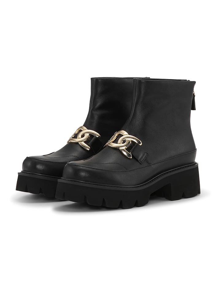 Ilse Jacobsen Skórzane botki w kolorze czarnym rozmiar: 40