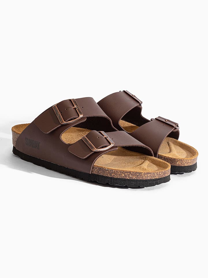 Sunbay Klapki "Balmain" w kolorze brązowym rozmiar: 38