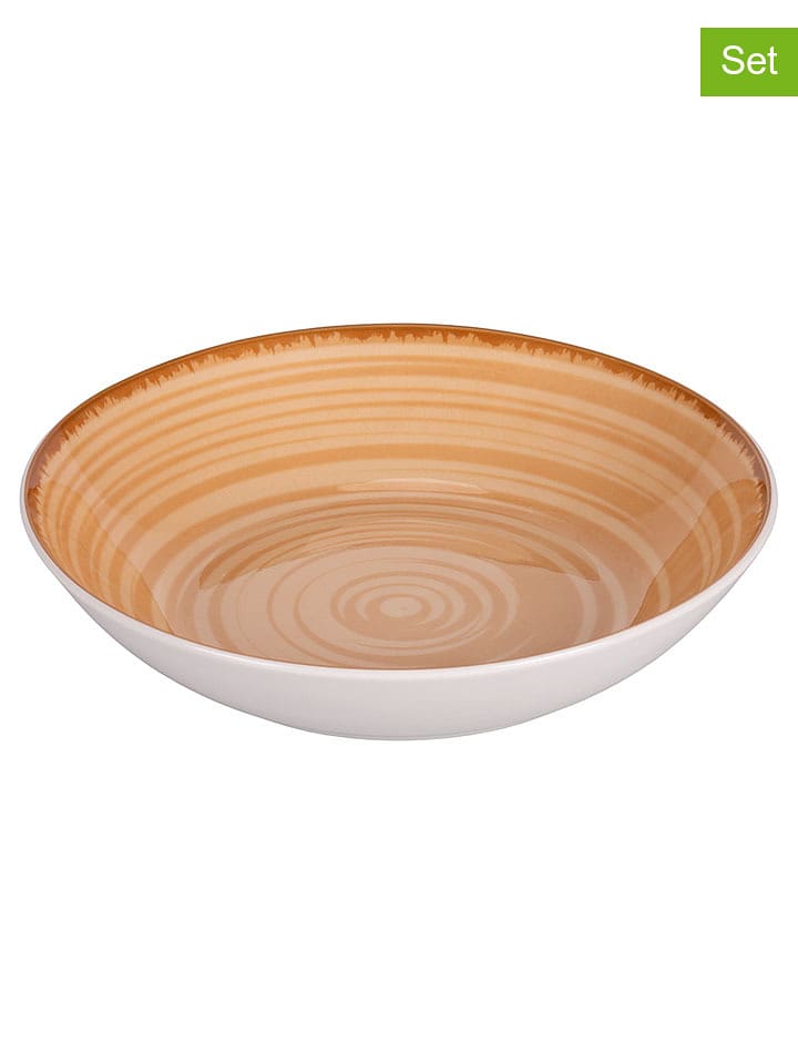 Villa d´Este Talerze głębokie (6 szt.) "Baita" w kolorze beżowym - Ø 20,5 cm rozmiar: onesize