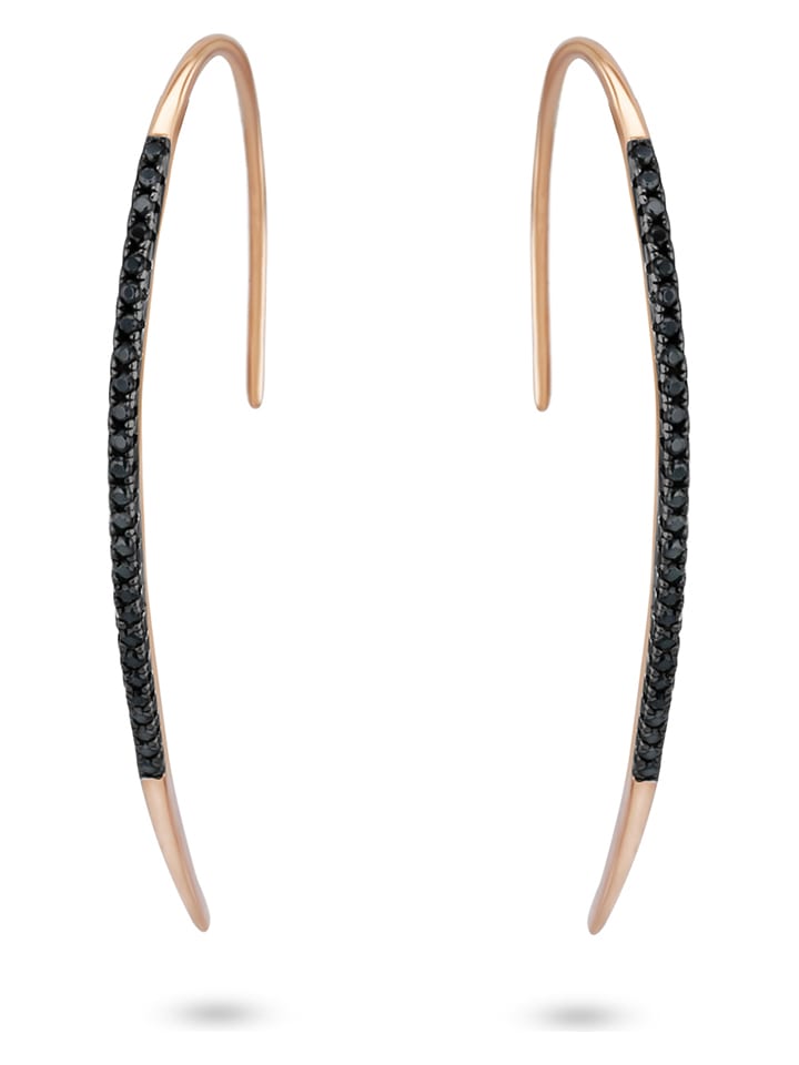 DI GIORGIO Pozłacane kolczyki z cyrkoniami rozmiar: onesize