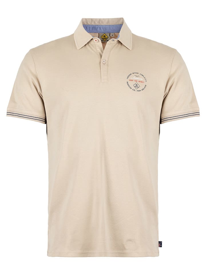 Roadsign Koszulka polo w kolorze beżowym rozmiar: XL
