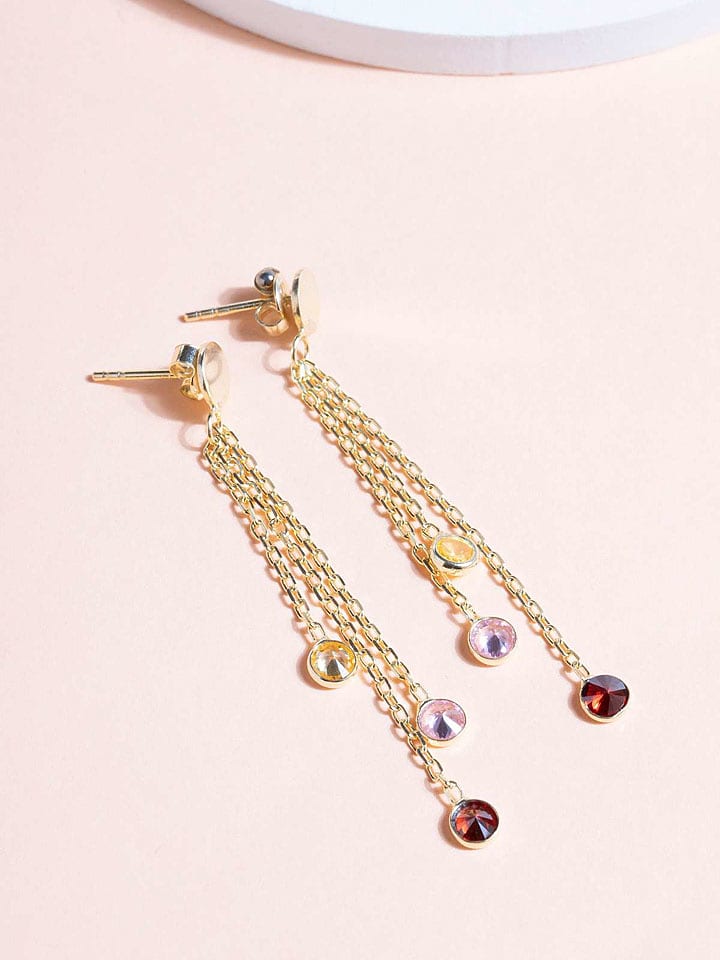 Heliophilia Srebrne kolczyki-wkrętki z cyrkoniami rozmiar: onesize