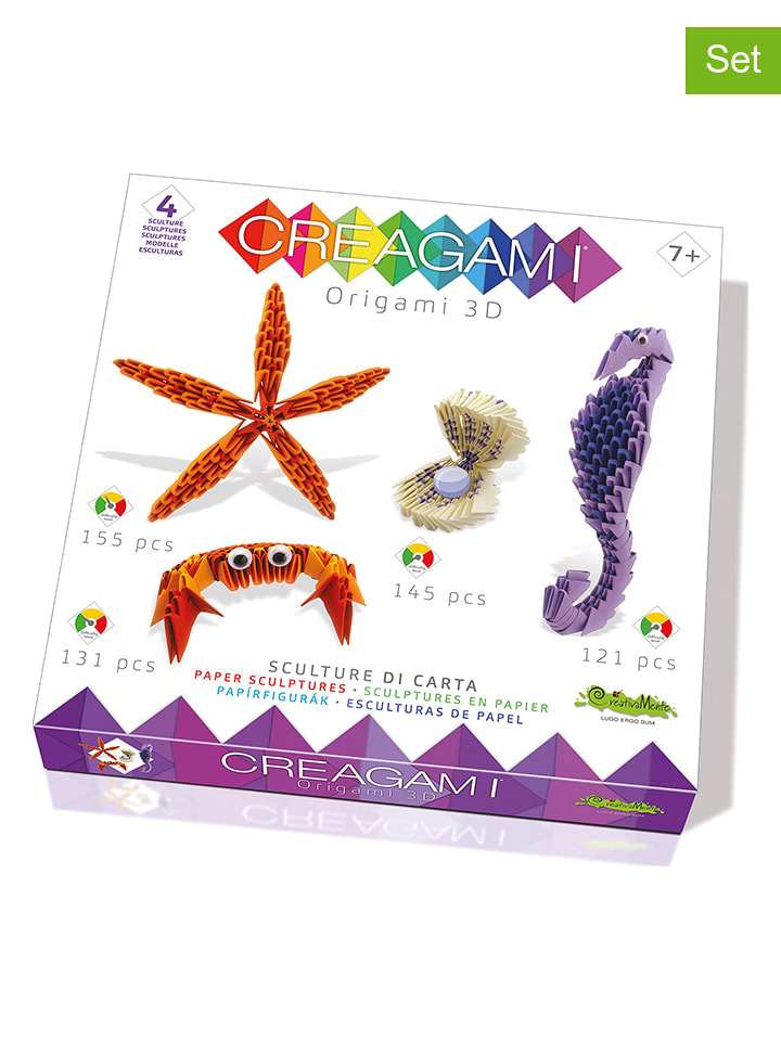 CREAGAMI Origami 3D (4 szt.) "Sea" - 7+ rozmiar: onesize