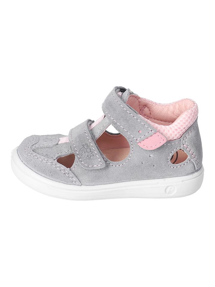 PEPINO Skórzane półsandały w kolorze szaro-jasnoróżowym rozmiar: 27