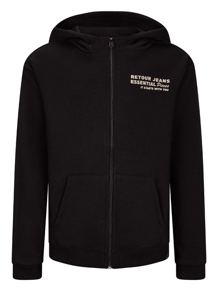 Retour Bluza "Asher" w kolorze czarnym rozmiar: 122/128