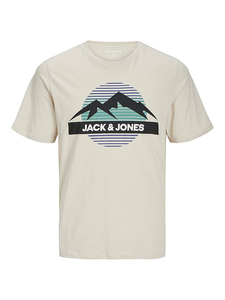 Jack & Jones Koszulka w kolorze kremowym rozmiar: L