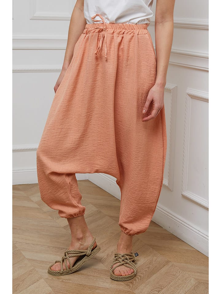 Joséfine Spodnie "Beralta" w kolorze pomarańczowym rozmiar: L