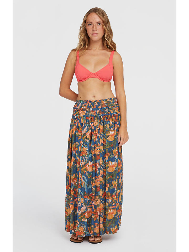 O'Neill Spódnica "Devyn" w kolorze niebieskim ze wzorem rozmiar: XL