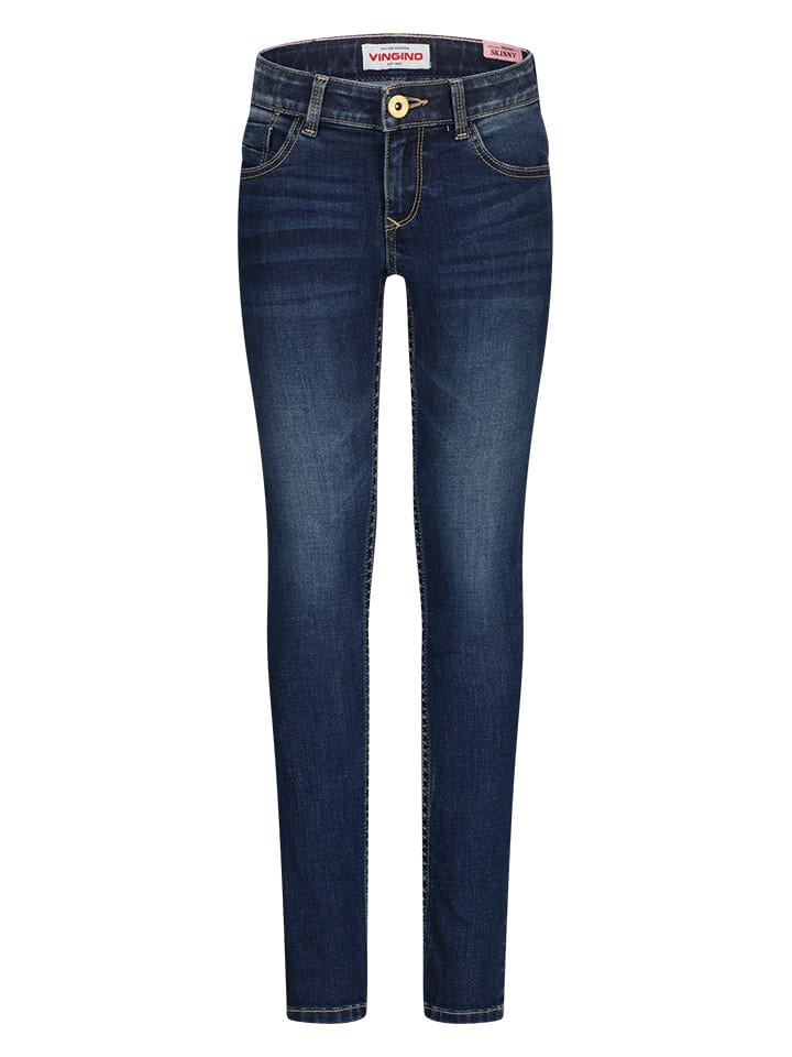 Vingino Dżinsy "Alice" - Skinny fit - w kolorze granatowym rozmiar: 152