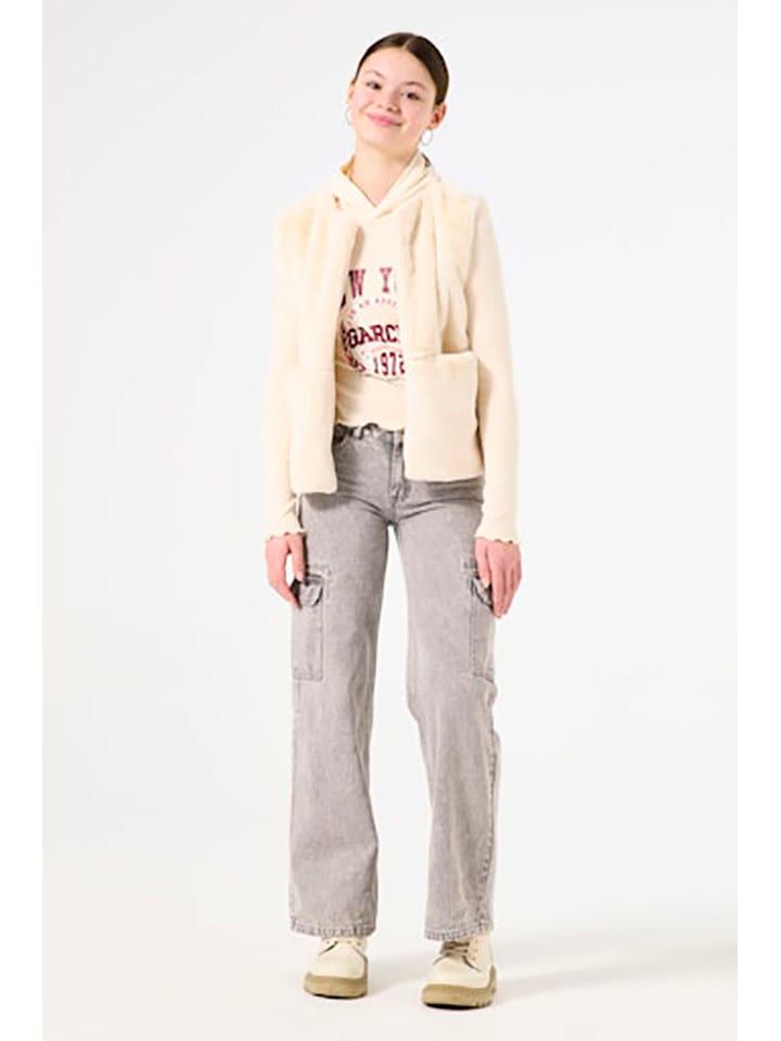 Garcia Kamizelka polarowa w kolorze kremowym rozmiar: 176