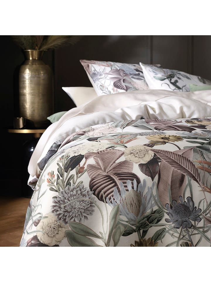 CXL by Christian Lacroix Satynowe prześcieradło w kolorze kremowym na gumce rozmiar: 140x200 cm