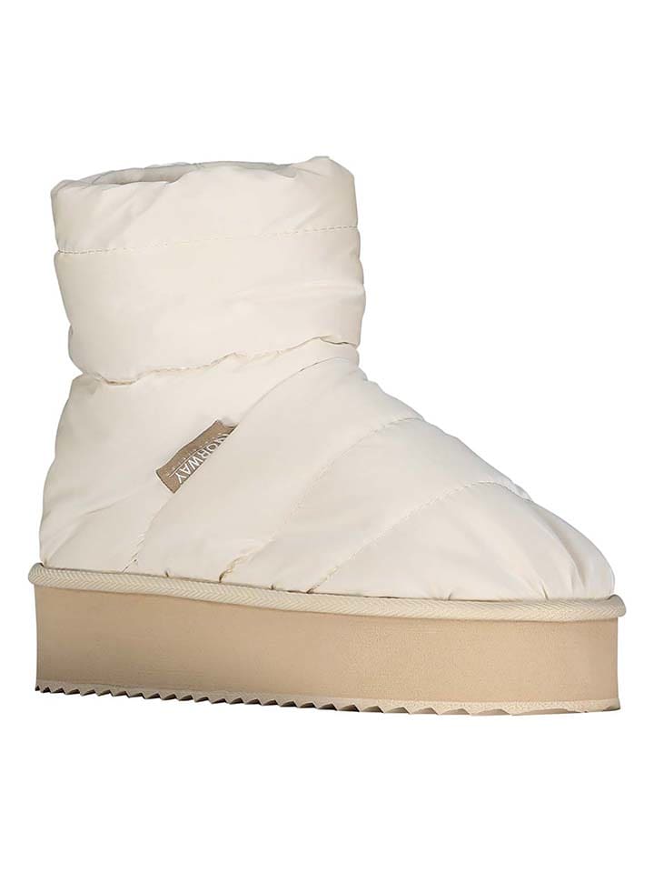 Geographical Norway Botki zimowe "Ornella" w kolorze kremowym rozmiar: 41