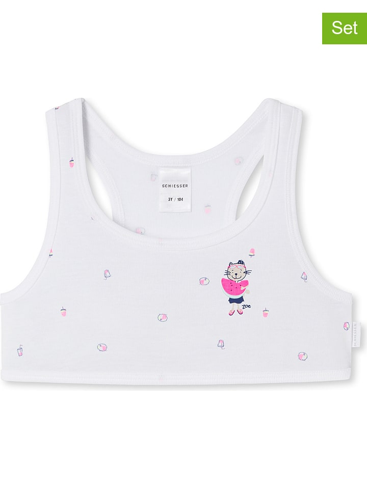 Schiesser Topy (2 szt.) w kolorze białym rozmiar: 92