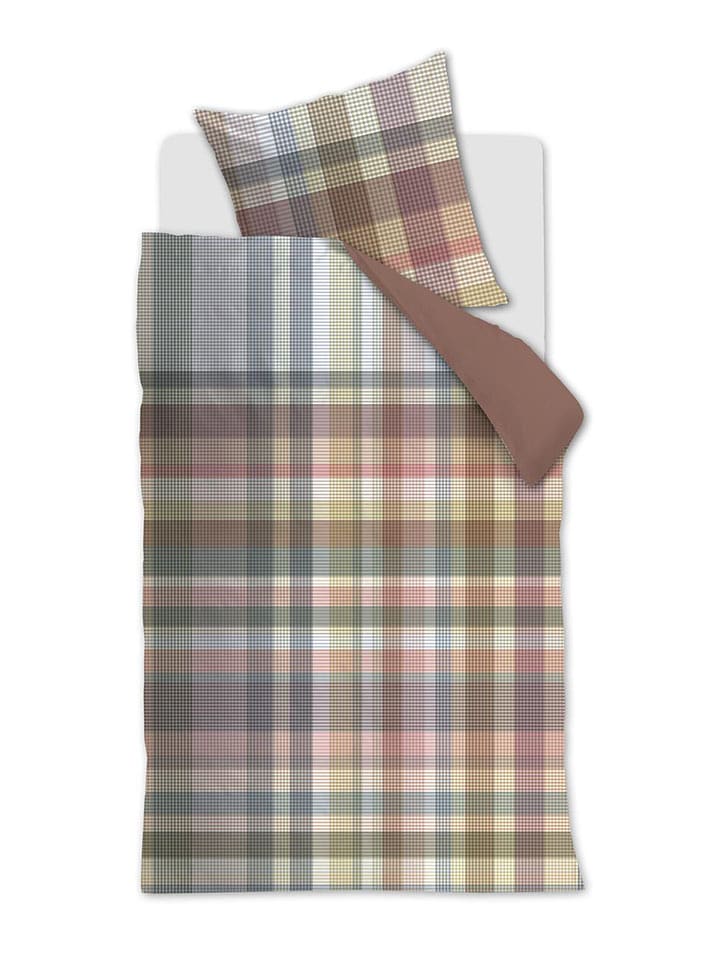 Beddinghouse Komplet pościeli "Cameron" w kolorze niebiesko-brązowym rozmiar: 135x200 cm