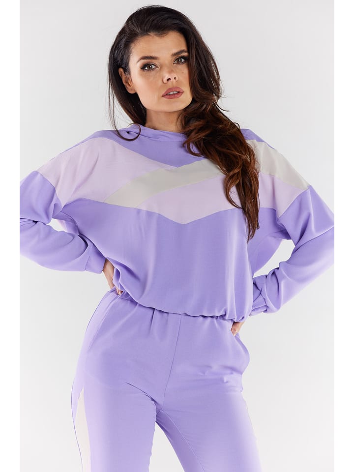 Awama Bluza w kolorze lawendowym rozmiar: XL