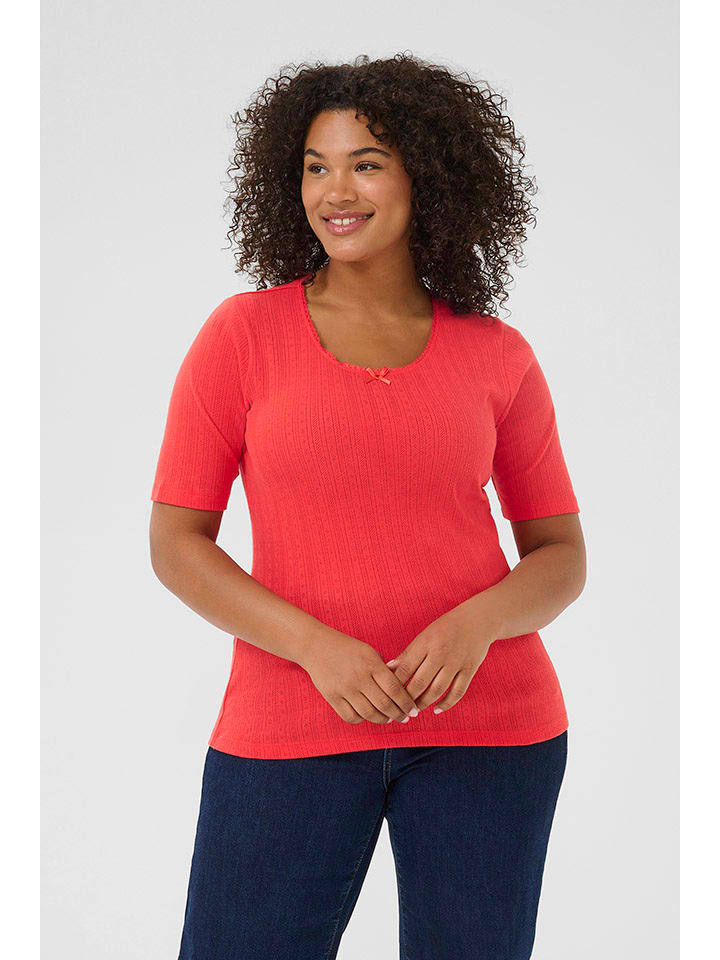 Kaffe Koszulka w kolorze czerwonym rozmiar: XL