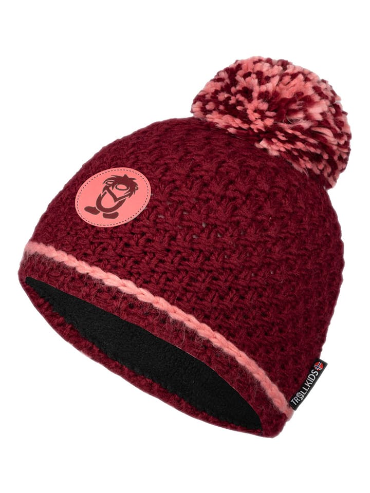 Trollkids Czapka "Hemsedal" w kolorze czerwonym rozmiar: 48-52 cm