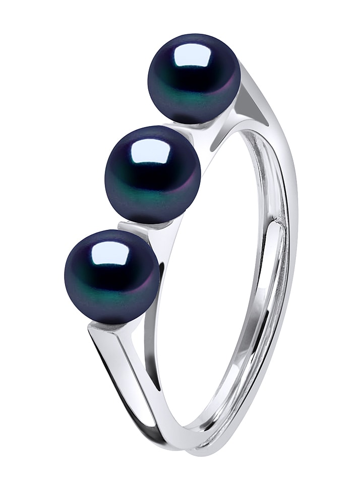 Mitzuko Srebrny pierścionek z perłami rozmiar: onesize